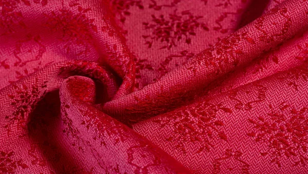 Textura padrão de fundo. tecido vermelho Este tecido é um sa apertado — Fotografia de Stock
