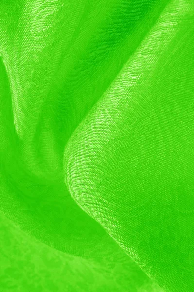 Textura fondo patrón tela floral ornamento verde. Este co — Foto de Stock