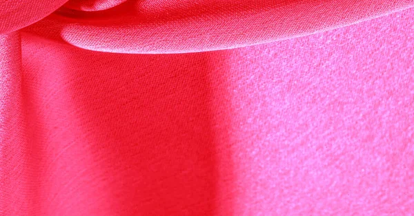 Fond motif texture papier peint, tissu de soie rose cramoisi . — Photo