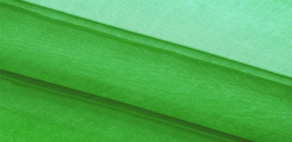 Texture de tissu de soie verte. Il est également parfait pour votre design — Photo