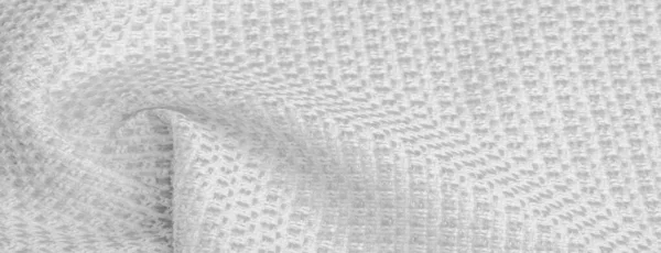 Texture de fond, motif. Tissu blanc avec paillettes métalliques , — Photo