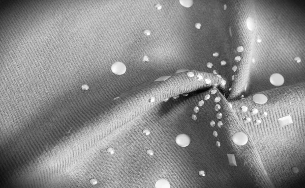 Texture, motivo, sfondo. Sciarpa donna in lana grigia con metallo — Foto Stock
