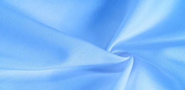 Textura de fondo, patrón. tela de seda azul. De Telio, esto — Foto de Stock
