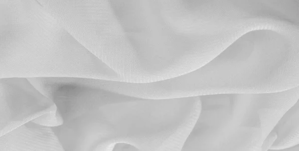 Pola latar belakang tekstur kain sutra putih. Alat sutra ini — Stok Foto