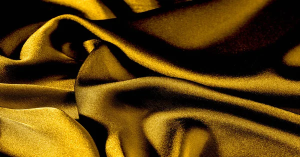 Fundo, padrão, textura, papel de parede, tecido de seda amarela. Adicionar — Fotografia de Stock