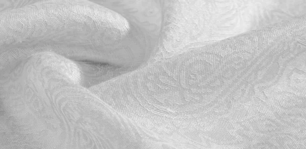 Textura fondo patrón tela floral ornamento blanco. Este co — Foto de Stock