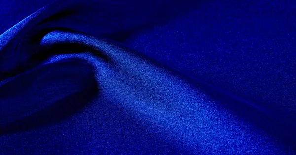 Fundo, padrão, textura, papel de parede, tecido de seda azul. Adicionar um — Fotografia de Stock