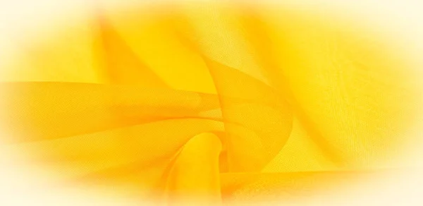 Textura de tecido de seda amarela. Também é perfeito para o seu desejo — Fotografia de Stock