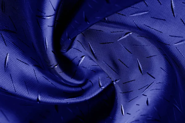 textured, background, drawing, blue silk fabric. The medium-dens