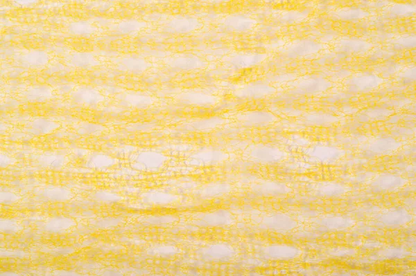 Texture background, pattern. Mesh yellow fabric. Ideal for accen