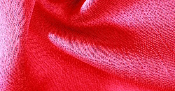 Fond motif texture papier peint, tissu de soie rose cramoisi . — Photo