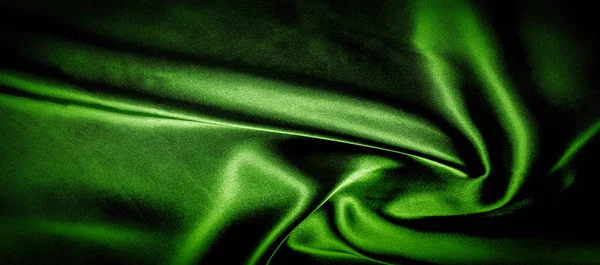 Tekstur, latar belakang, pola. kain hijau foto panorama . — Stok Foto