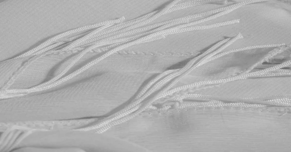 Background, pattern, texture, wallpaper, white silk fabric has a — Stock Photo, Image