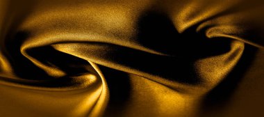doku, arka plan, desen. altın sarısı ipek kumaş panorami