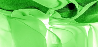 doku arka plan deseni. Ince bir mat ile yeşil ipek kumaş