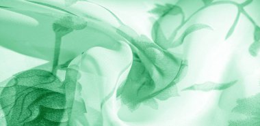 Doku arka plan, desen, duvar kağıdı. beyaz ipek kumaş, yeşil