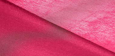 İpek kumaş Arka plan dokusu. Bu doğal kırmızı bir atkı., 