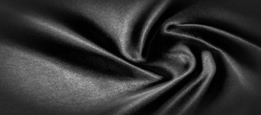 doku, arka plan, desen. Siyah ipek kumaş. Bu siyah ve