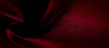 doku, kırmızı ipek kumaş panoramik fotoğraf. İpek Dük ruh saton -