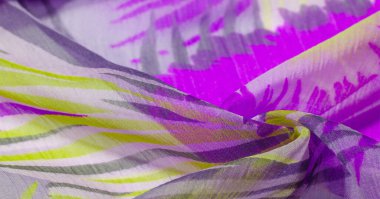 doku arka plan deseni. Renkli dantel ile ipek kumaş. Yello