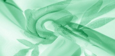 Doku arka plan, desen, duvar kağıdı. beyaz ipek kumaş, yeşil
