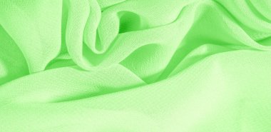 doku arka plan deseni. Ince bir mat ile yeşil ipek kumaş