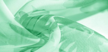 Doku arka plan, desen, duvar kağıdı. beyaz ipek kumaş, yeşil