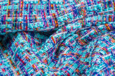 Arka plan dokusu, desen. Kışlık kumaş, sıcak. büyük örgülü th