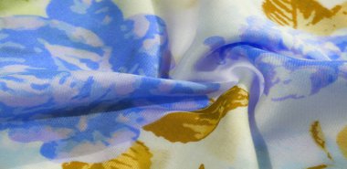 doku deseni pamuklu kumaş. Beyaz bir backgrou üzerinde çiçekler güller