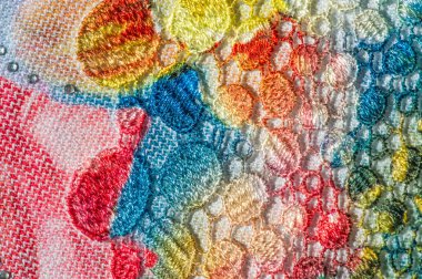 arka plan dokusu; Desen. Yapıştırılmış dantel çizgili kumaş. Mult