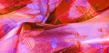 doku, arka plan. Metalik ipek kumaş. Ele eklemek için ideal