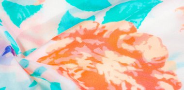 doku deseni pamuklu kumaş. Beyaz bir backgrou üzerinde çiçekler güller