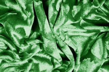 velor yeşil kumaş Kadife desen bir sünnetsiz altından oyulmuş