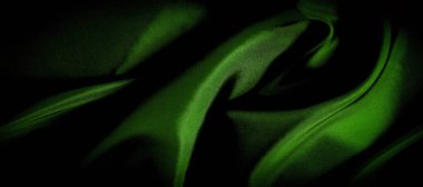 doku, arka plan, desen. yeşil ipek kumaş panoramik fotoğraf.