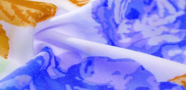 doku deseni pamuklu kumaş. Beyaz bir backgrou üzerinde çiçekler güller