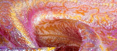 Doku arka planı, desen. pembe brokar kumaş. Organza brocad