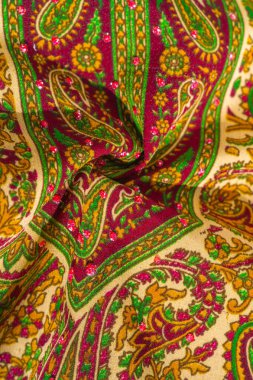 Arka plan dokusu, desen, paisley kumaş pamuk. Tarafından tasarlanmıştır