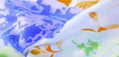 doku deseni pamuklu kumaş. Beyaz bir backgrou üzerinde çiçekler güller