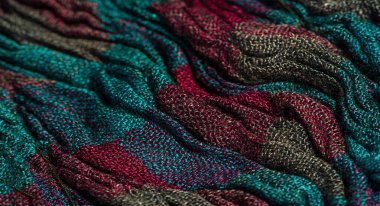 Doku Arka Plan, Kadın Eşarp Dokulu Gevrek Bez. Bir atkı