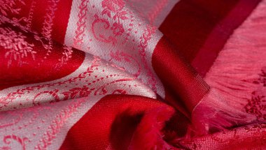 doku arka plan deseni. kırmızı kumaş Bu kumaş sıkı bir sa olduğunu