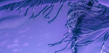 İpek kumaş Arka plan dokusu. Bu doğal mor mavi.