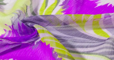 doku arka plan deseni. Renkli dantel ile ipek kumaş. Yello