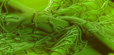 İpek kumaş Arka plan dokusu. Bu doğal bir yeşil salata.
