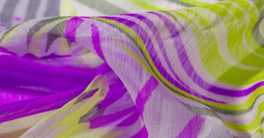 doku arka plan deseni. Renkli dantel ile ipek kumaş. Yello