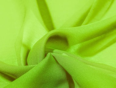 İpek kumaş Arka plan dokusu. Bu doğal bir yeşil salata.