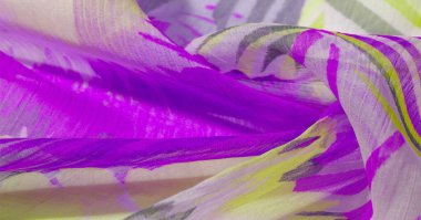 doku arka plan deseni. Renkli dantel ile ipek kumaş. Yello