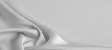 arka plan dokusu, desen. Beyaz ipek kumaş. Pürüzsüz bir 
