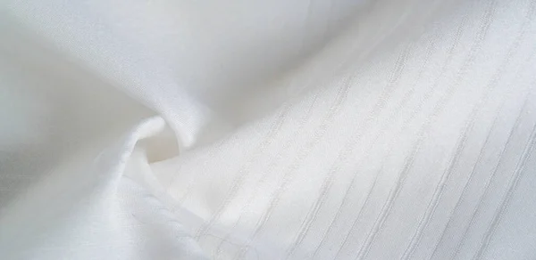 Tessitura seta tessuto bianco. Da Telio, questa organza ha un sottile , — Foto Stock