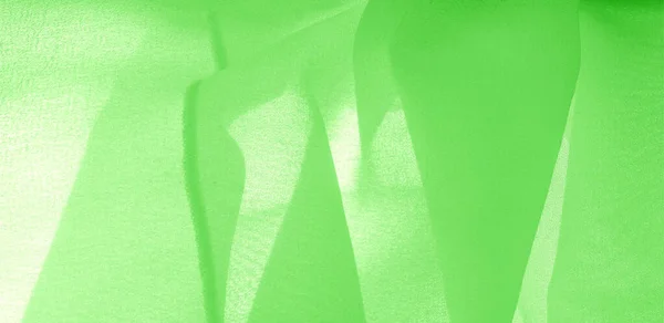 テクスチャの背景パターン。微妙なマットの緑のシルク生地 — ストック写真