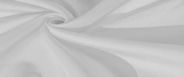 Textura, fundo, padrão, tecido de seda de cor branca, sólido — Fotografia de Stock